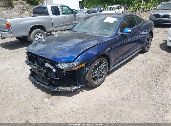 1FA6P8TH4K5133331 2019 FORD MUSTANG Синий Передняя левая четверть