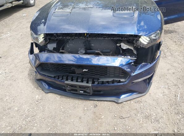 1FA6P8TH4K5133331 2019 FORD MUSTANG Синий Вид спереди