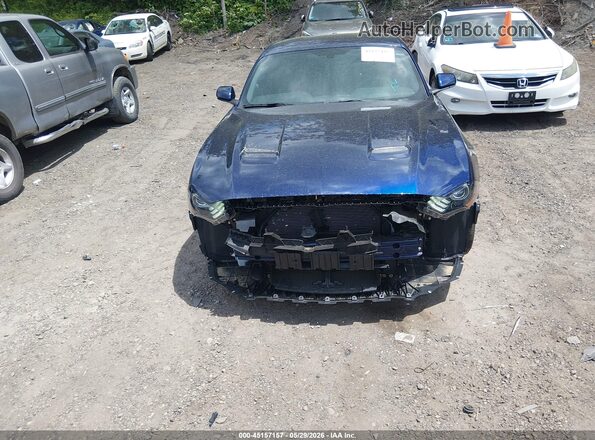 1FA6P8TH4K5133331 2019 FORD MUSTANG Синий Вид задней части салона