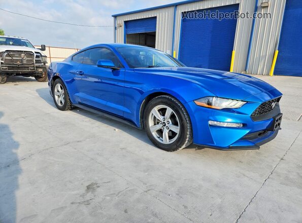 1FA6P8TH4L5130074 2020 FORD MUSTANG Blue Передня права чверть
