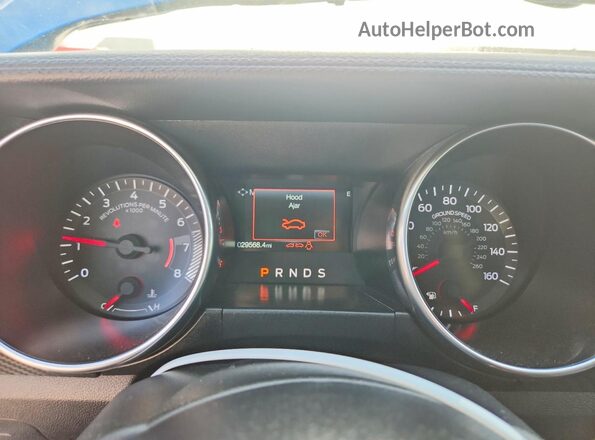 1FA6P8TH4L5130074 2020 FORD MUSTANG Blue Вид щитка приладів