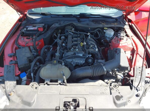 1FA6P8TH4M5105516 2021 FORD MUSTANG Red Вид ззаду