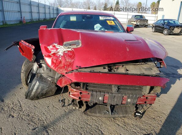 1FA6P8TH4M5128441 2021 FORD MUSTANG Burgundy წინა ხედი