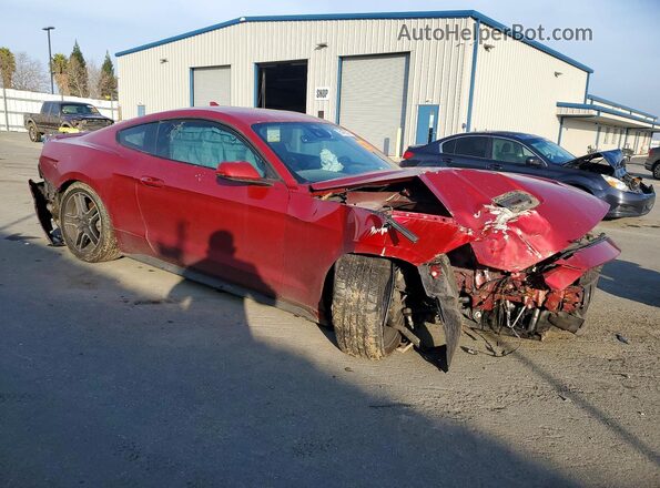 1FA6P8TH4M5128441 2021 FORD MUSTANG Burgundy წინა მარჯვენა