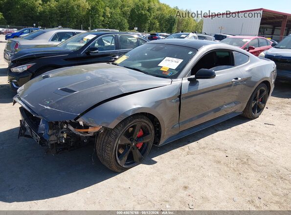 1FA6P8TH4N5148593 2022 FORD MUSTANG Серый Передняя левая четверть