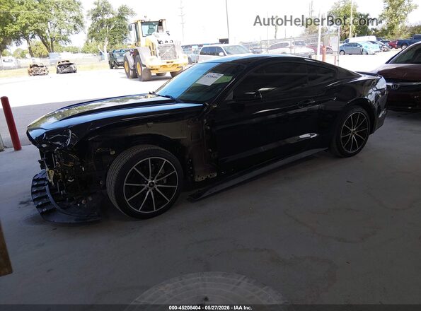 1FA6P8TH5H5208806 2017 FORD MUSTANG Black Առջևի ձախ երեք քառորդ տեսարան