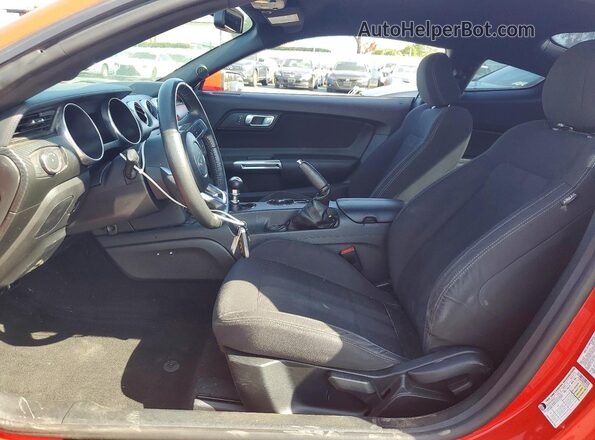 1FA6P8TH5K5123598 2019 FORD MUSTANG Red წინა სალონის ხედი