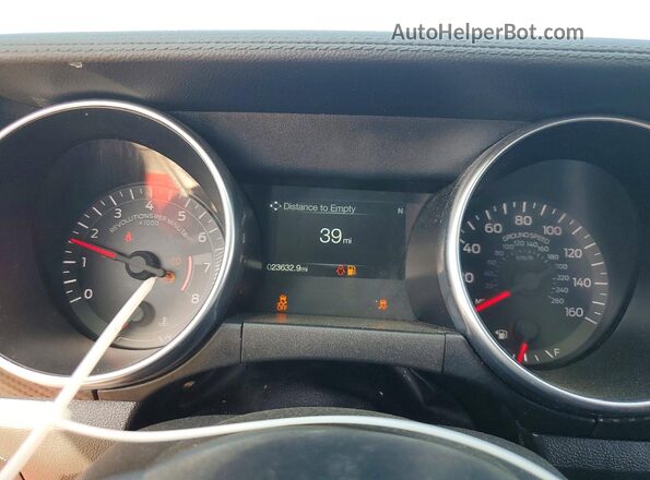 1FA6P8TH5K5123598 2019 FORD MUSTANG Red ხელსაწყოთა პანელის ხედი