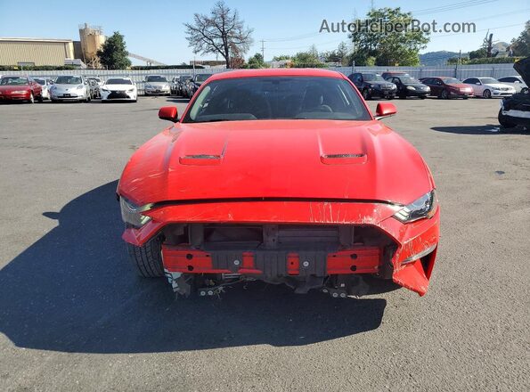 1FA6P8TH5K5123598 2019 FORD MUSTANG Red წინა ხედი