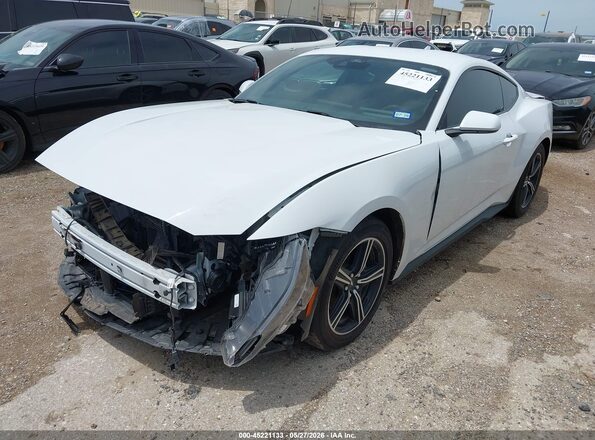 1FA6P8TH6S5124291 2025 FORD MUSTANG White Передня ліва чверть