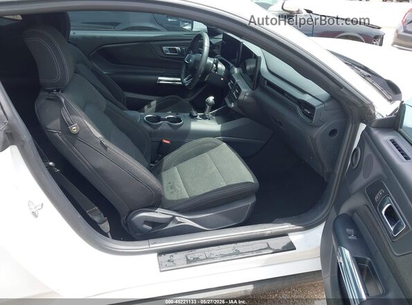 1FA6P8TH6S5124291 2025 FORD MUSTANG White Вид салону спереду