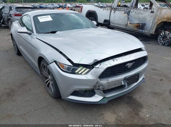 1FA6P8TH7H5221489 2017 FORD MUSTANG Silver Вид спереду