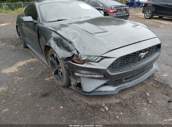 1FA6P8TH7J5113086 2018 FORD MUSTANG Gray Вид спереду