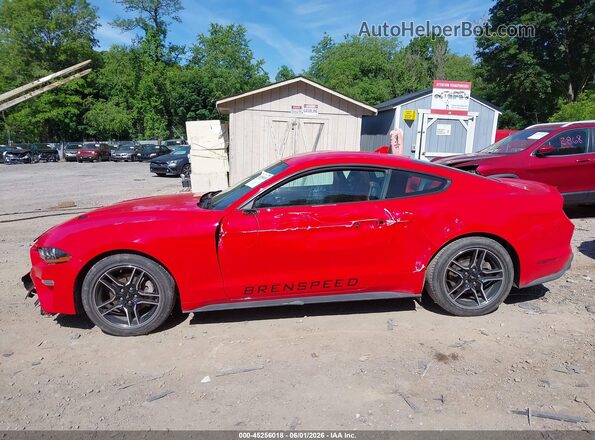 1FA6P8TH7N5143677 2022 FORD MUSTANG Red სალონის 360-გრადუსიანი ხედი