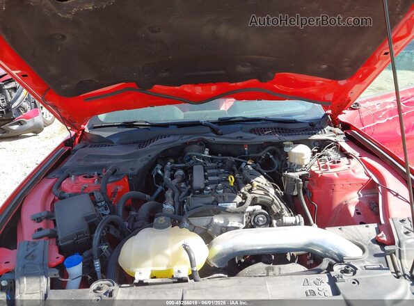 1FA6P8TH7N5143677 2022 FORD MUSTANG Red უკანა ხედი