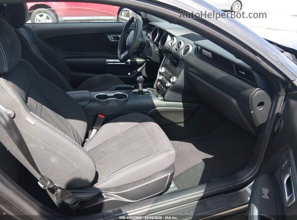 1FA6P8TH8K5122350 2019 FORD MUSTANG Gray Widok wnętrza z przodu