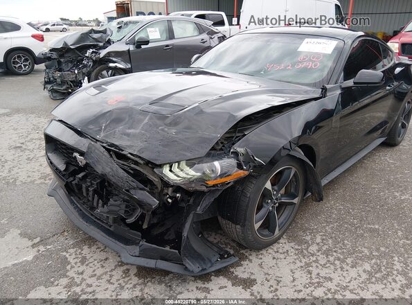 1FA6P8TH8K5161827 2019 FORD MUSTANG Black Front view