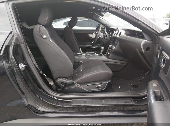 1FA6P8TH8K5161827 2019 FORD MUSTANG Black Front interior view