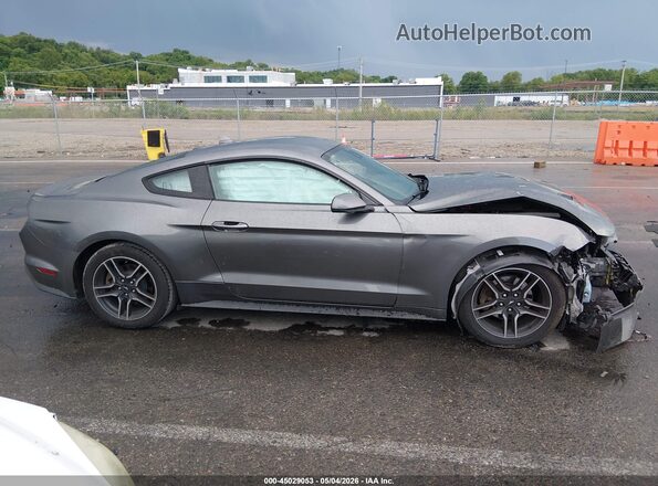 1FA6P8TH8M5102196 2021 FORD MUSTANG Серый Вид задней части салона