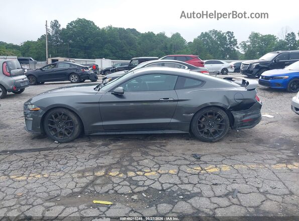 1FA6P8TH9K5111485 2019 FORD MUSTANG Gray Սալոնի 360 աստիճան տեսք