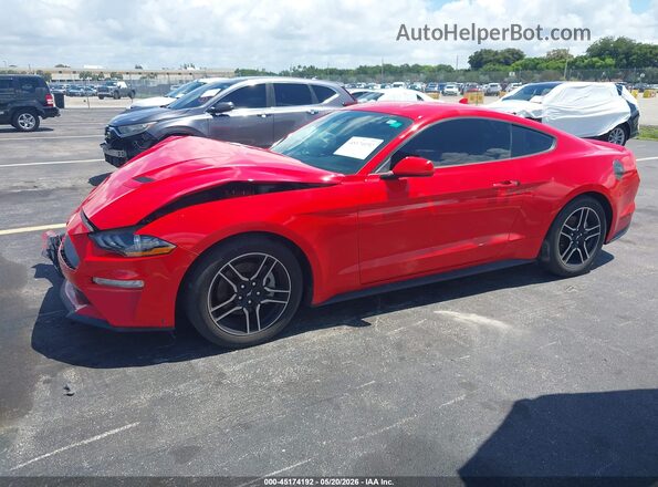 1FA6P8TH9M5103065 2021 FORD MUSTANG Red Передня ліва чверть