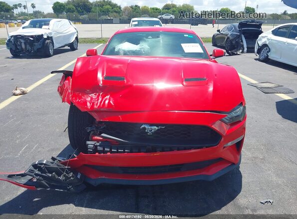 1FA6P8TH9M5103065 2021 FORD MUSTANG Red Вид щитка приладів
