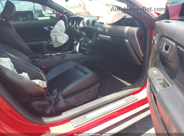 1FA6P8TH9M5103065 2021 FORD MUSTANG Red Вид салону спереду