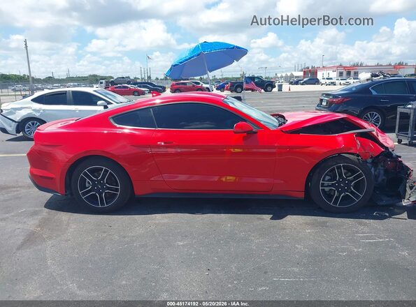 1FA6P8TH9M5103065 2021 FORD MUSTANG Red Вид задньої частини салону