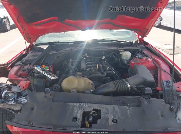 1FA6P8TH9M5103065 2021 FORD MUSTANG Red Вид ззаду