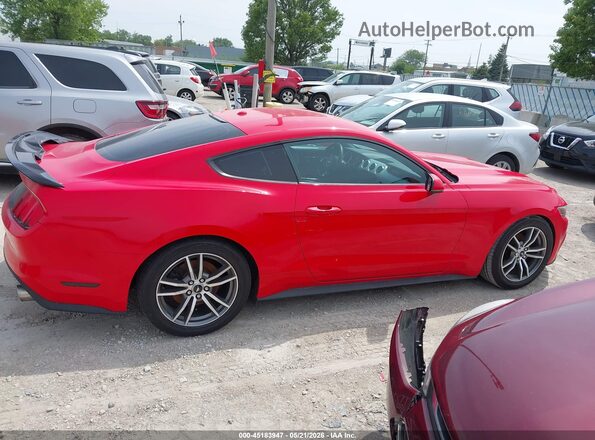 1FA6P8THXG5313839 2016 FORD MUSTANG Red Widok wnętrza z tyłu