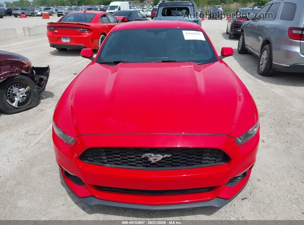1FA6P8THXG5313839 2016 FORD MUSTANG Red Widok zestawu wskaźników