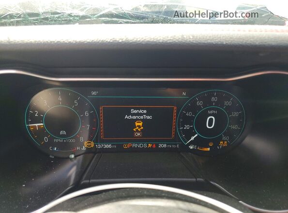1FA6P8THXL5162026 2020 FORD MUSTANG White Vista del cuadro de instrumentos