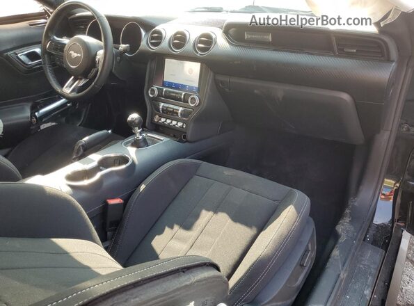 1FA6P8THXM5127178 2021 FORD MUSTANG Black წინა პანელის ხედი