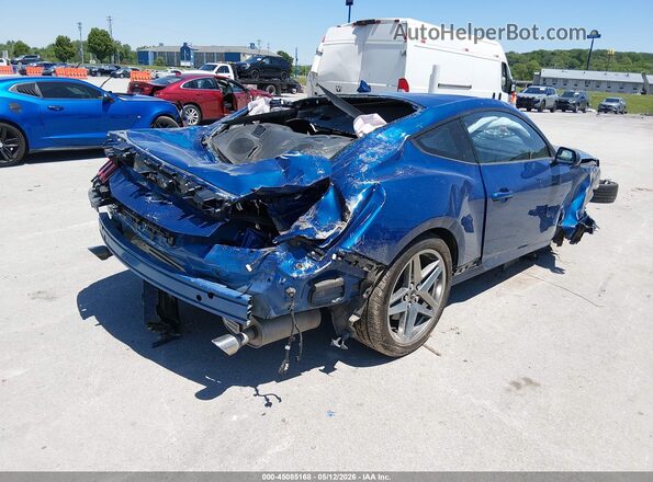1FA6P8THXR5146837 2024 FORD MUSTANG Blue Trasero derecho