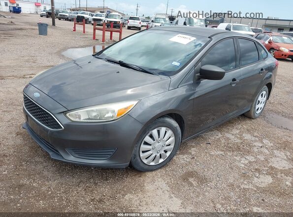 1FADP3E22HL313673 2017 FORD FOCUS Gray Front left