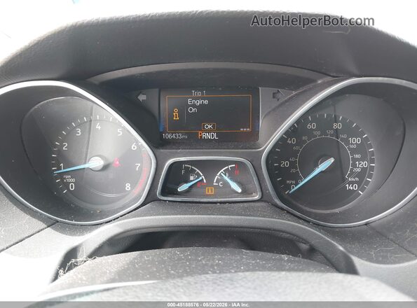1FADP3E22HL313673 2017 FORD FOCUS Gray Rear seats view
