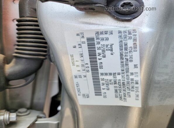 1FADP3F20HL229897 2017 FORD FOCUS Silver 
