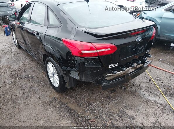 1FADP3F22GL208614 2016 FORD FOCUS Black Front view