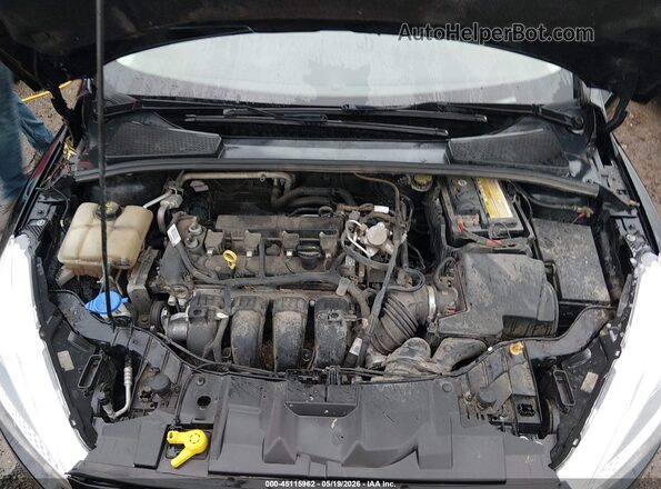 1FADP3F22GL208614 2016 FORD FOCUS Black Rear view