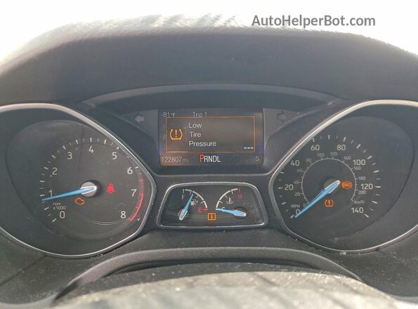 1FADP3F22GL267145 2016 FORD FOCUS White Instrument cluster view