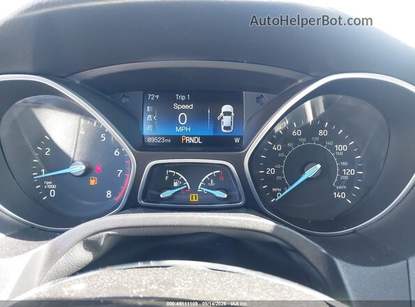 1FADP3F23GL216026 2016 FORD FOCUS Silver Rear seats view