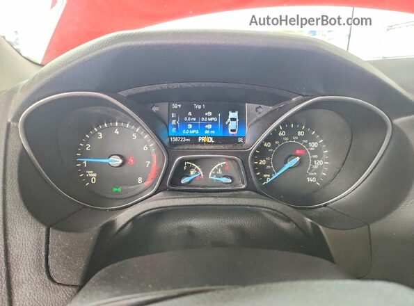 1FADP3F23GL284052 2016 FORD FOCUS Red Vista del cuadro de instrumentos