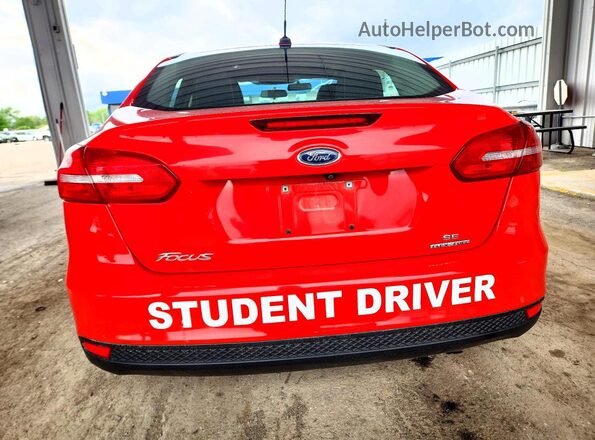 1FADP3F23GL284052 2016 FORD FOCUS Red Vista trasera