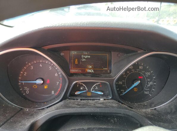 1FADP3F23HL201558 2017 FORD FOCUS Blue Вид щитка приладів