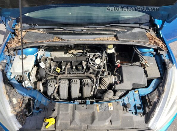 1FADP3F23HL201558 2017 FORD FOCUS Blue Вид задньої частини салону