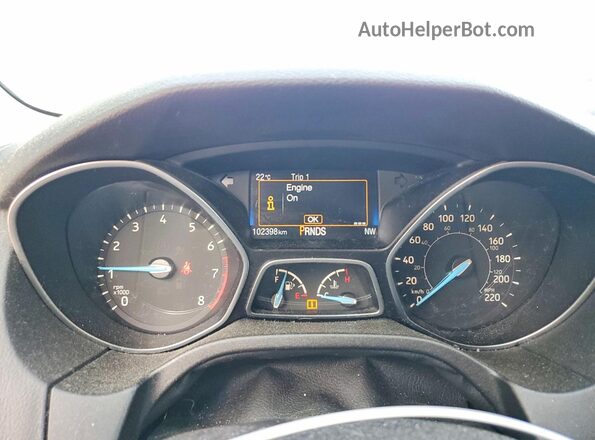 1FADP3F23HL265826 2017 FORD FOCUS Black Widok zestawu wskaźników