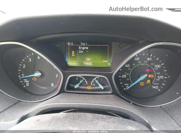 1FADP3F24GL346249 2016 FORD FOCUS White Rear seats view