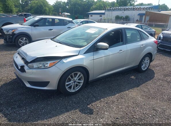 1FADP3F24HL335544 2017 FORD FOCUS Silver Առջևի ձախ երեք քառորդ տեսարան