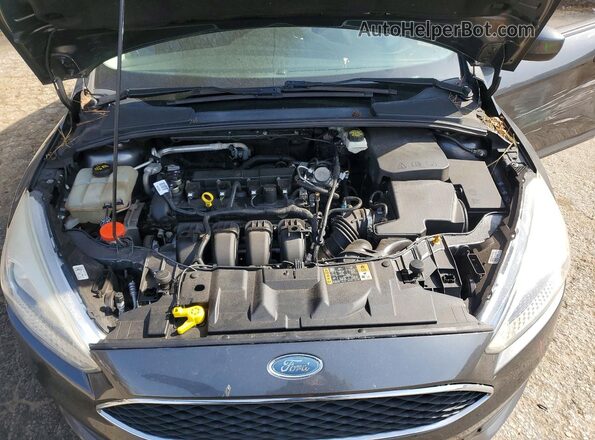 1FADP3F24JL207195 2018 FORD FOCUS Charcoal Vista interior trasera