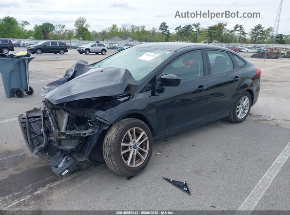 1FADP3F24JL327515 2018 FORD FOCUS Black Przód lewy